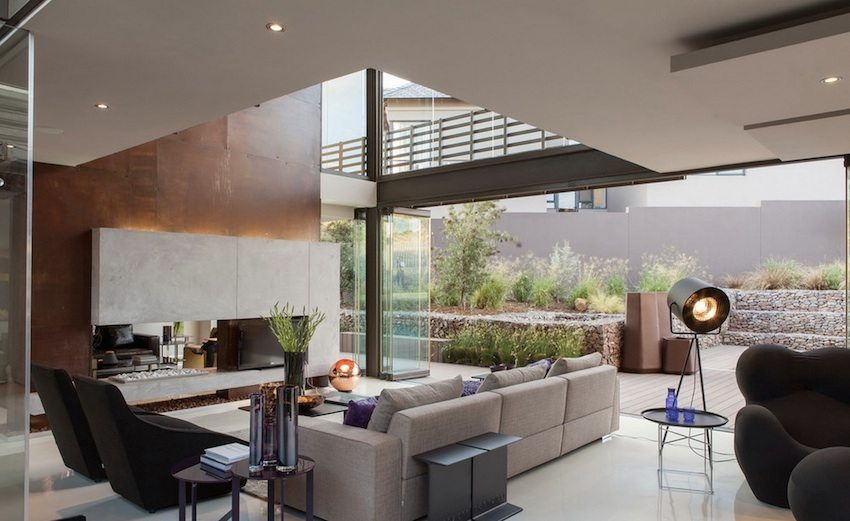 Точково осветление в дневна на две нива Точково осветление в дневна на две нива