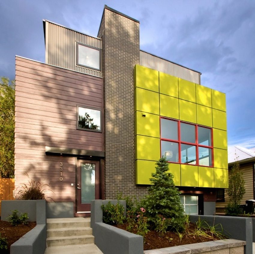 Fasadepaneler kan imitere ethvert etterbehandlingsmateriale Fasadepaneler kan imitere ethvert etterbehandlingsmateriale