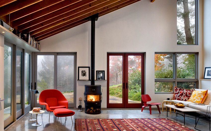 Kaca panorama dalam bingkai kayu Kaca panorama dalam bingkai kayu