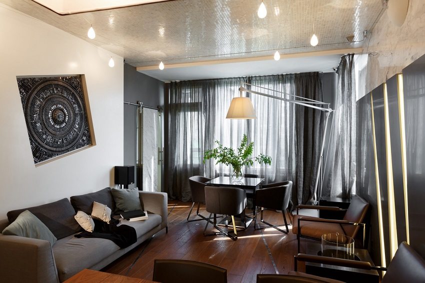 Разпънат таван с ефект на кожа на влечуги Разпънат таван с ефект на кожа на влечуги