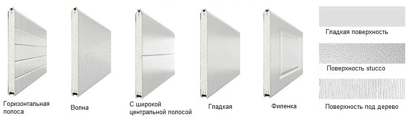 Možné tvary a textúry PVC panelov Možné tvary a textúry PVC panelov