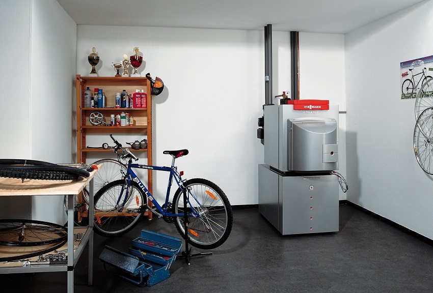 Floor standing boilers with high power are better placed in separate rooms. Floor standing boilers with high power are better placed in separate rooms.