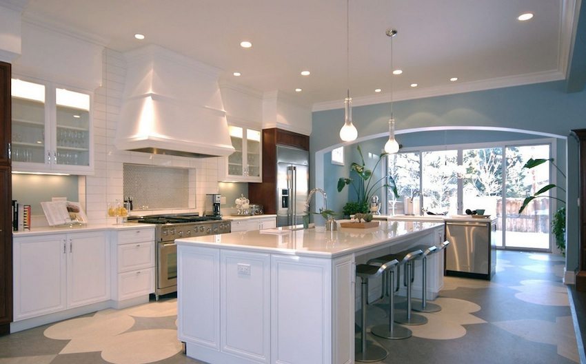 Tegning fra selvnivellerende gulv Tegning fra selvnivellerende gulv