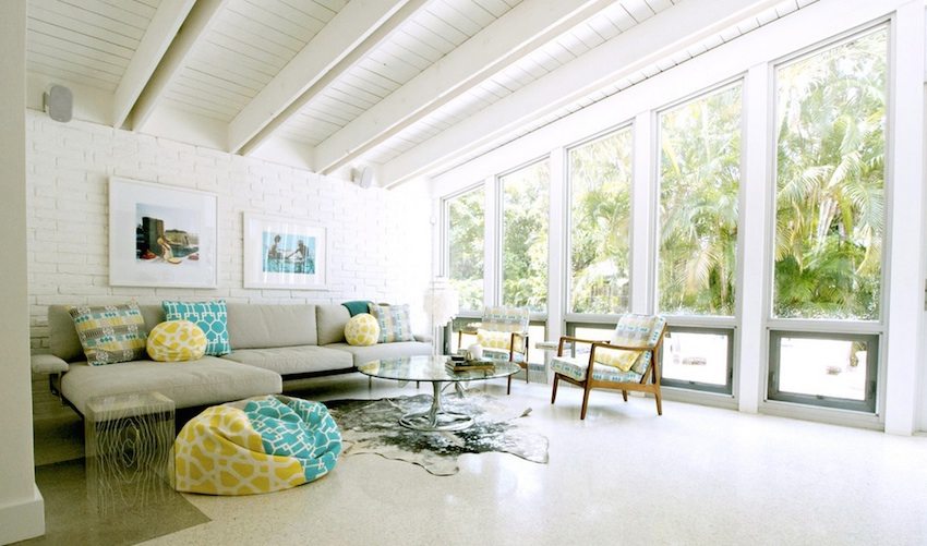 Selvnivellerende gulv i stuen Selvnivellerende gulv i stuen