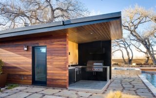 Projekt wanny z tarasem i grillem: zdjęcia wariantów wykonania