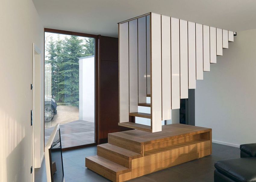 Mansard staircase in the house Mansard staircase in the house