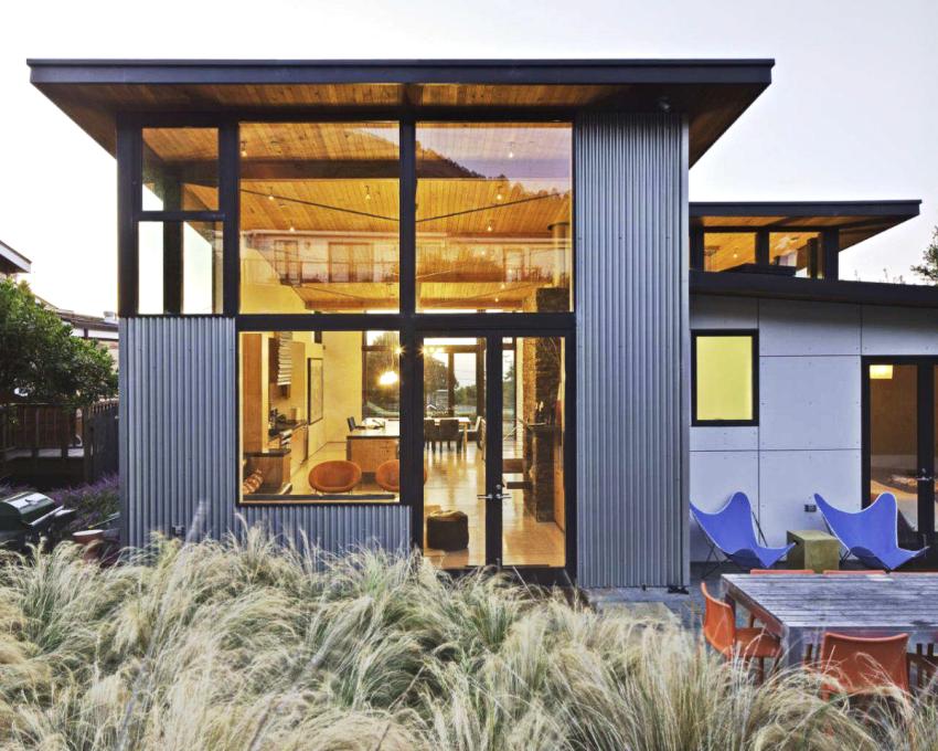 Външни стени, облицовани с алуминиева облицовка Външни стени, облицовани с алуминиева облицовка