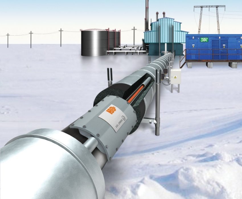 Internal installation of heating cable Internal installation of heating cable