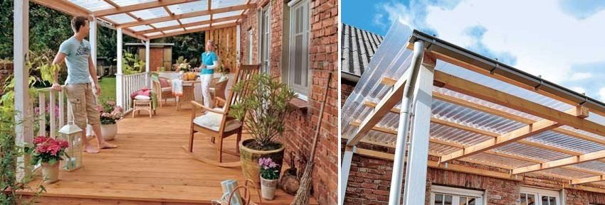 مظلة من البولي كربونات تعلق على المنزل مظلة من البولي كربونات تعلق على المنزل