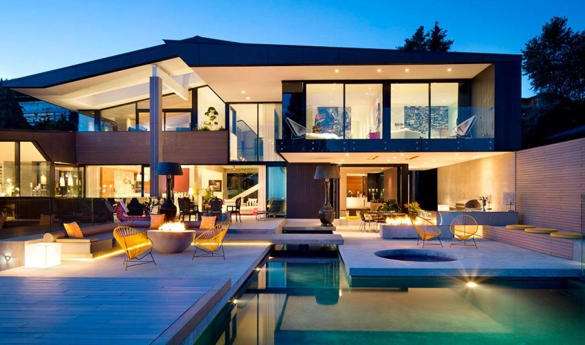 מרפסת קיץ מעוצבת עם בריכה חיצונית מרפסת קיץ מעוצבת עם בריכה חיצונית