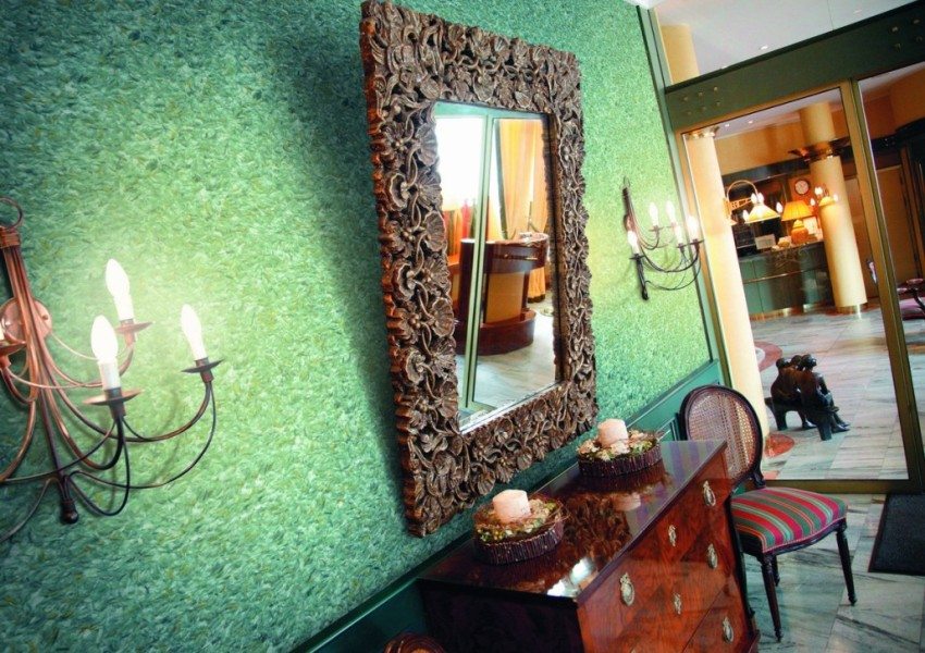 Kertas dinding cecair hijau terang Kertas dinding cecair hijau terang