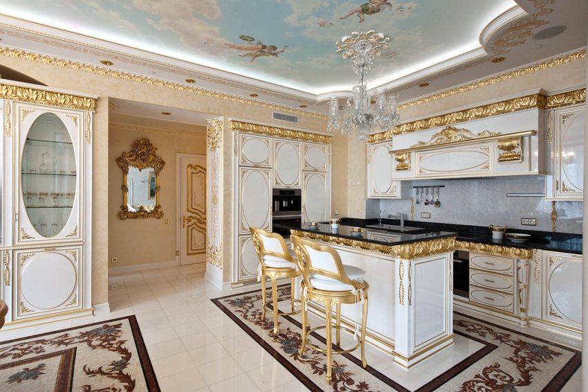 Et eksempel på å arrangere en bardisk i et klassisk kjøkken Et eksempel på å arrangere en bardisk i et klassisk kjøkken