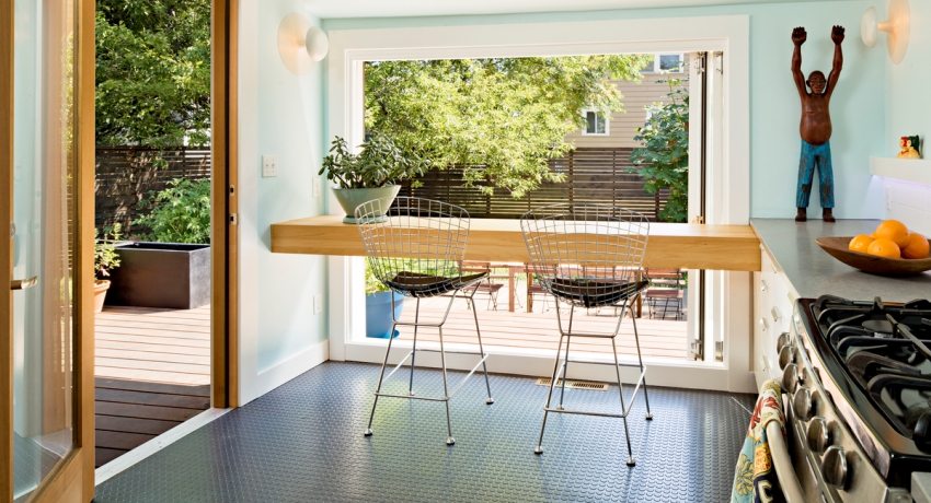 Den originale bardisken, der du kan beundre utsikten fra vinduet Bardisker for kjøkkenet, bilder av mulige designalternativer