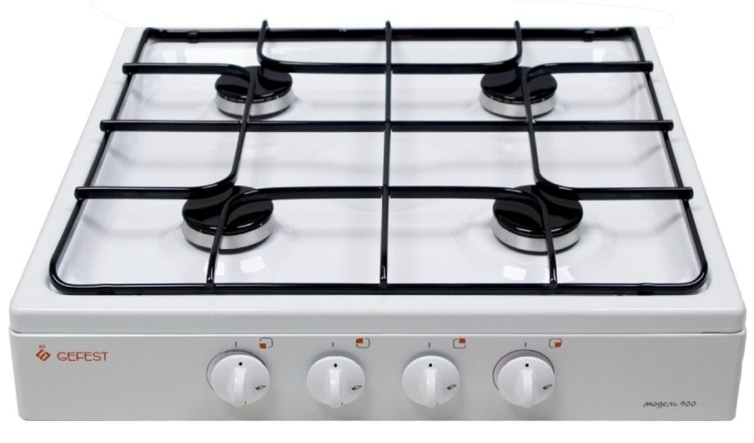 כיריים גז על שולחן השולחן עם ארבעה מבערי גז כיריים גז על שולחן השולחן עם ארבעה מבערי גז