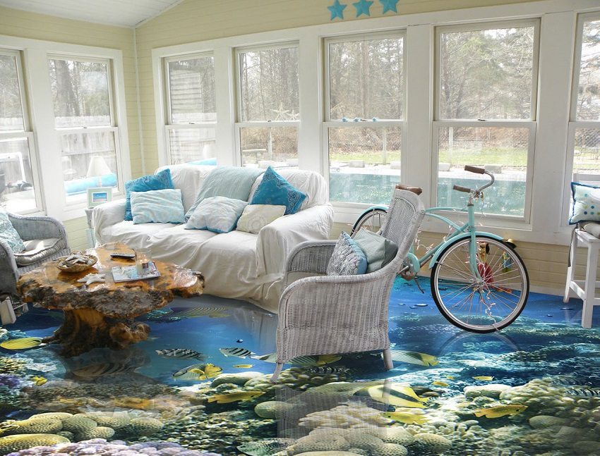 Els pisos tridimensionals autonivellants polimèrics moderns semblen elegants Els pisos tridimensionals autonivellants polimèrics moderns semblen elegants