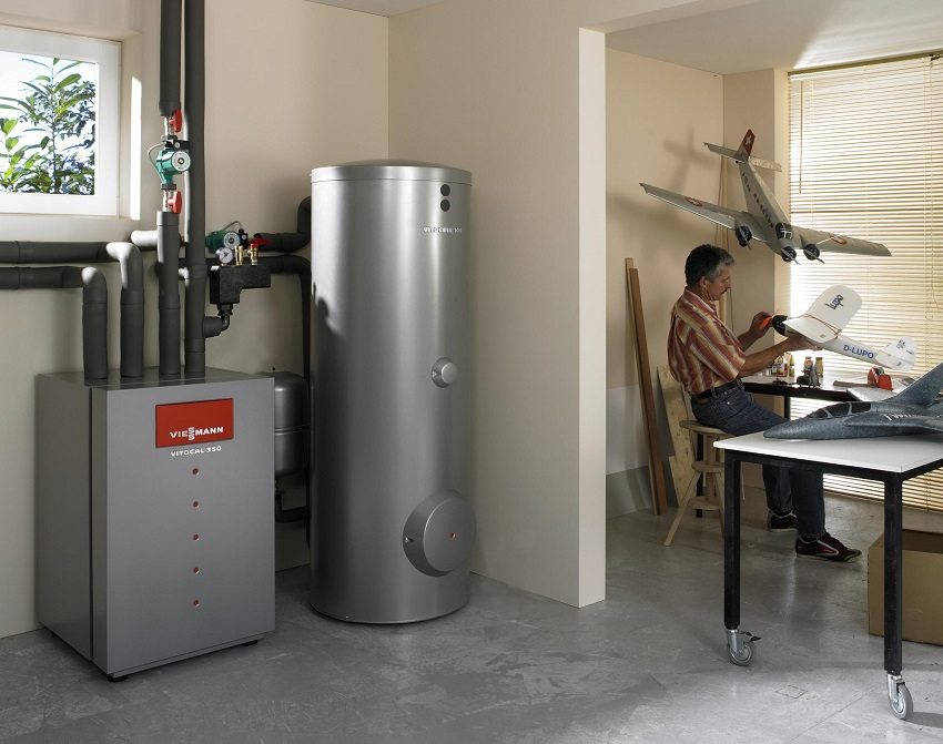 It looks like a modern boiler room of a private house It looks like a modern boiler room of a private house