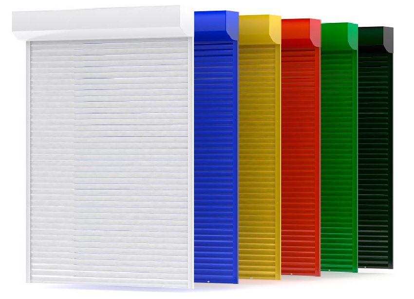 Les volets roulants sont disponibles dans une variété de couleurs Les volets roulants sont disponibles dans une variété de couleurs