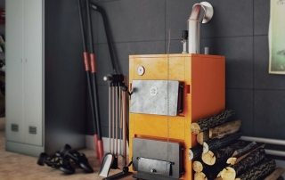 Long burning pyrolysis boilers with a water circuit