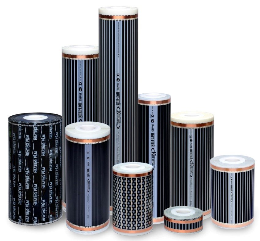 Ulike størrelser på infrarøde filmruller Ulike størrelser på infrarøde filmruller