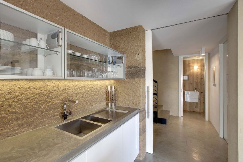 משטח מחוספס של טיח דקורטיבי משטח מחוספס של טיח דקורטיבי