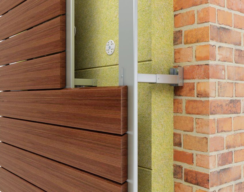 Ang pagkakabukod ay maaaring karagdagang naka-mount sa ilalim ng mga wall panel Ang pagkakabukod ay maaaring karagdagang naka-mount sa ilalim ng mga wall panel