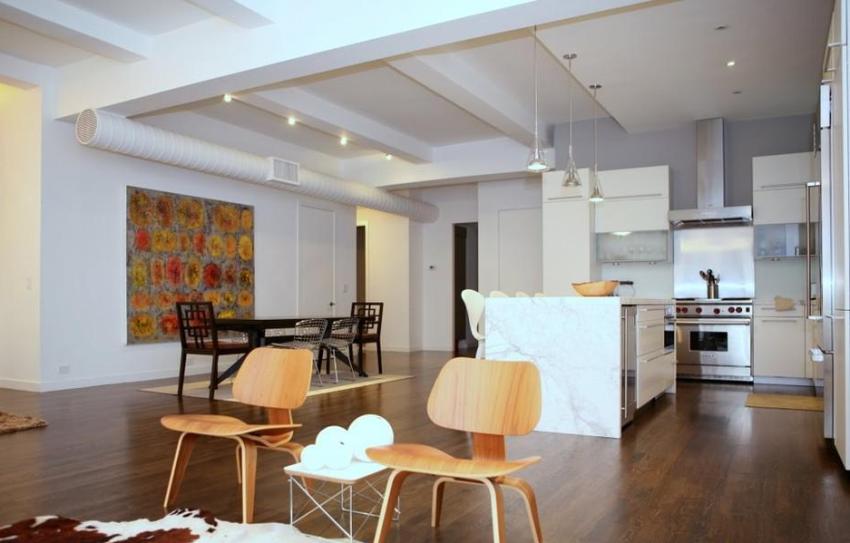 Tavan duplex în bucătărie-living Tavan duplex în bucătărie-living