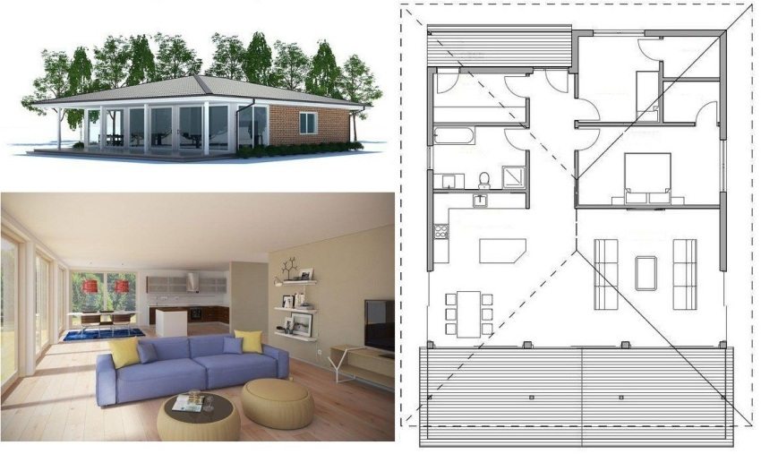 Foto og utforming av rommene i et etasjes hus Foto og utforming av rommene i et etasjes hus