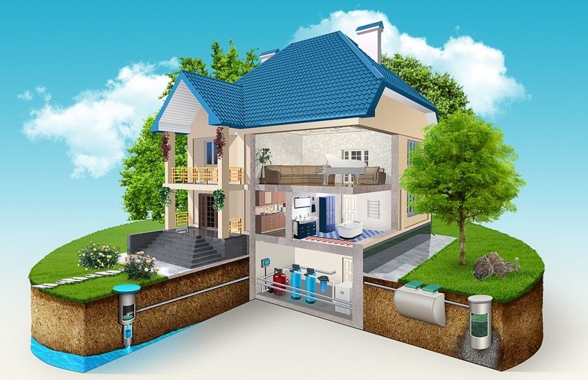 ביוב בבית פרטי באמצעות בור ספיגה ביוב בבית פרטי באמצעות בור ספיגה