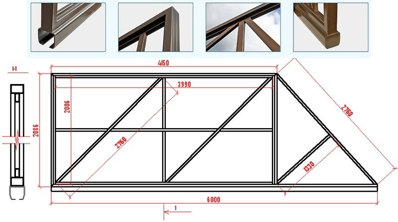 Dizajn posuvnej brány Dizajn posuvnej brány