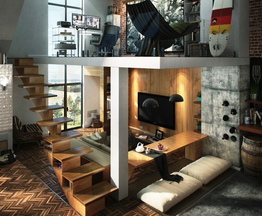 Стълба със стъпала, рафтове Стълба със стъпала, рафтове