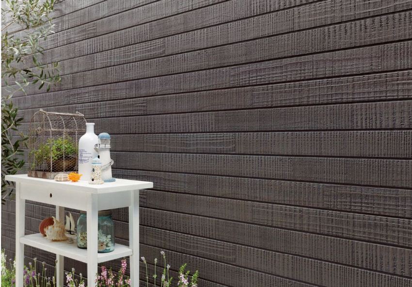 Facadefibercementpaneler kan efterligne sten, mursten, træ og andre materialer Facadefibercementpaneler kan efterligne sten, mursten, træ og andre materialer