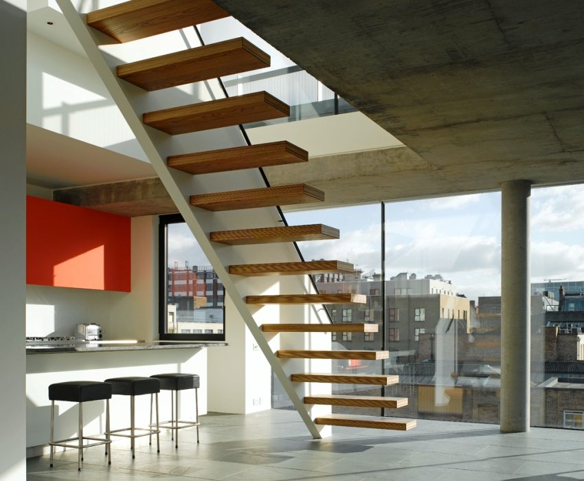 Cầu thang phong cách hiện đại Cầu thang phong cách hiện đại