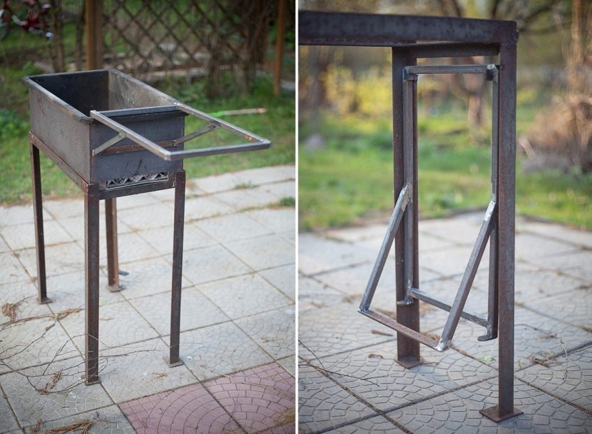 Trinn 3: Gjør-det-selv-grill med avtakbart stativ Trinn 3: Gjør-det-selv-grill med avtakbart stativ