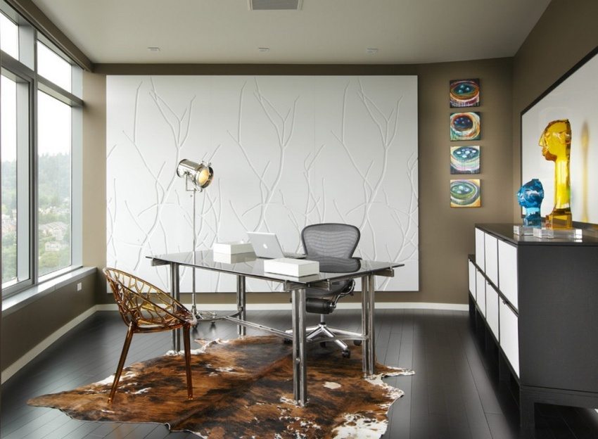 לוח גבס דקורטיבי בעיצוב חלל המשרד לוח גבס דקורטיבי בעיצוב חלל המשרד