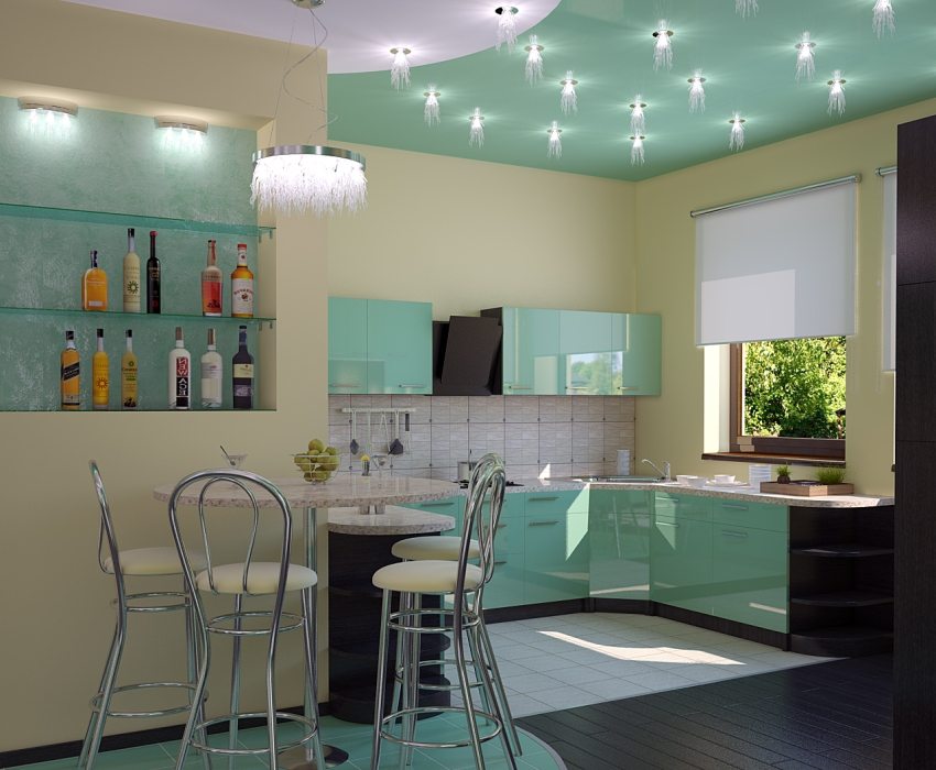 Il·luminació de cuina amb focus Il·luminació de cuina amb focus