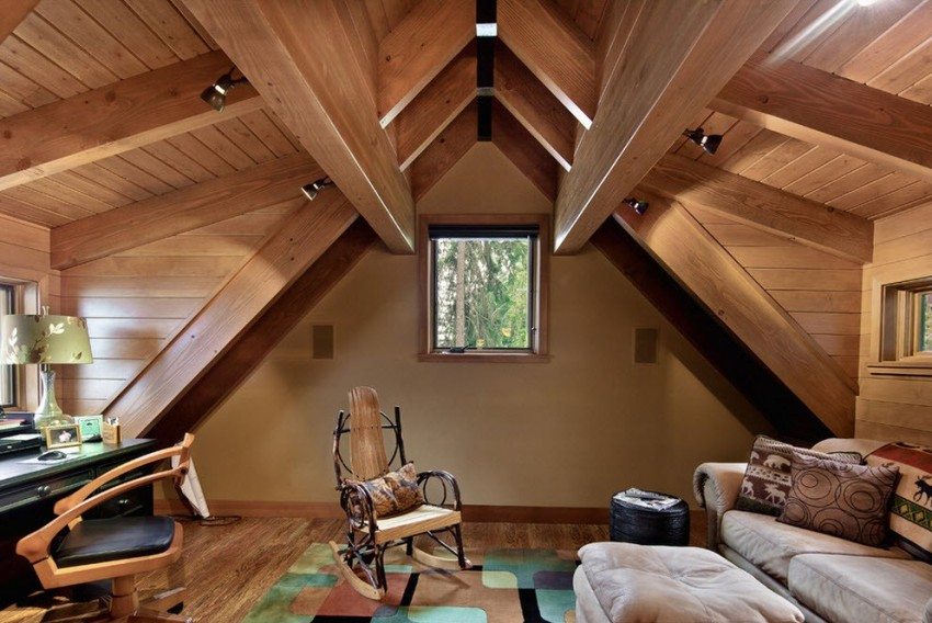 Podszewka typu euro w połączeniu z elementami systemu krokwi na poddaszu Podszewka typu euro w połączeniu z elementami systemu krokwi na poddaszu