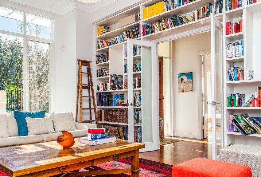 Dobbeltbladede indvendige døre med klart glas Dobbeltbladede indvendige døre med klart glas