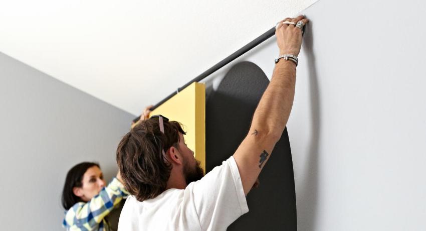 DIY installation af en enkelt-blad skydedør DIY installation af en enkelt-blad skydedør