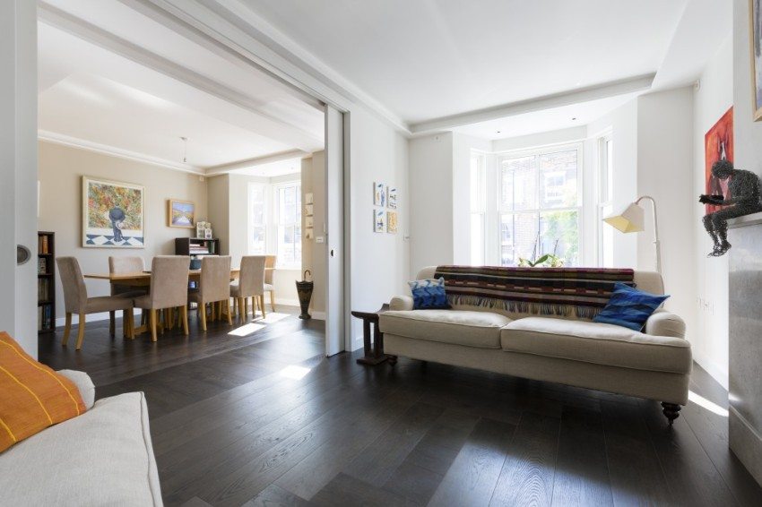 Skydedøre som et element i rumzonering i det indre Skydedøre som et element i rumzonering i det indre