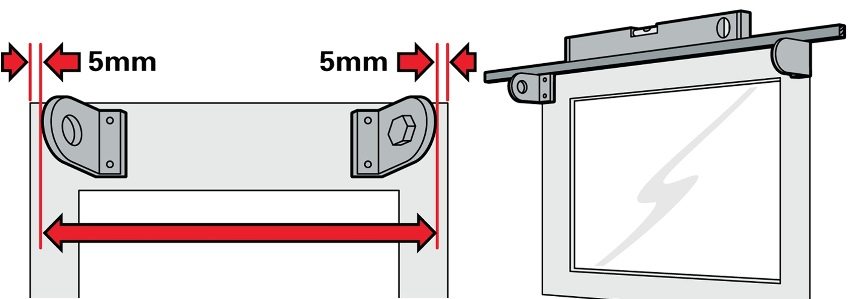 Krok 3: instalacja i wyrównanie wsporników Krok 3: instalacja i wyrównanie wsporników