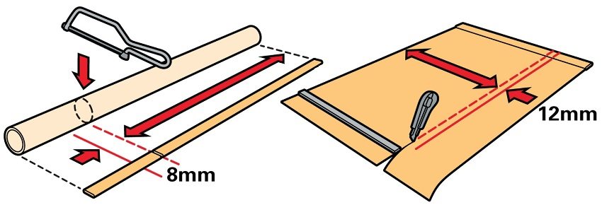 Krok 4: w razie potrzeby - dopasowanie wałka i płótna do rozmiaru skrzydła okiennego Krok 4: w razie potrzeby - dopasowanie wałka i płótna do rozmiaru skrzydła okiennego
