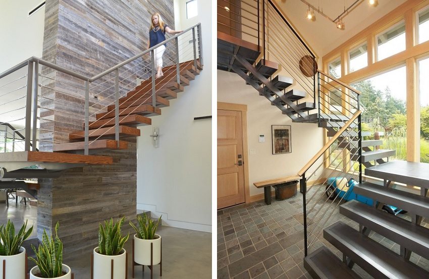 Комбинираните стълби на метални стрингери могат да издържат на доста големи натоварвания Комбинираните стълби на метални стрингери могат да издържат на доста големи натоварвания