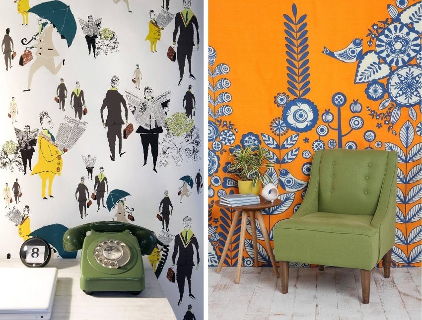 Príklady jasných dizajnérskych tapiet na zdobenie stien chodby Príklady jasných dizajnérskych tapiet na zdobenie stien chodby