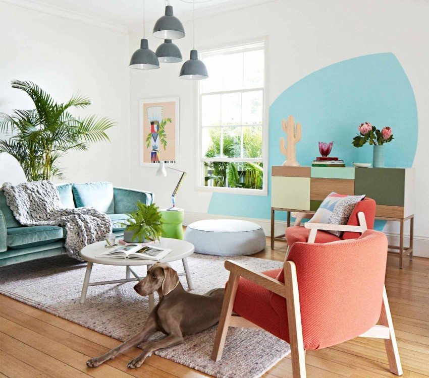 Lyse pastellfarver øger rummet visuelt Lyse pastellfarver øger rummet visuelt