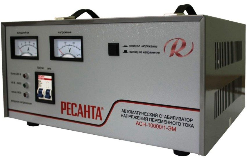 Automatisk spændingsstabilisator til vekselstrøm Resanta ASN-10000/1-EM