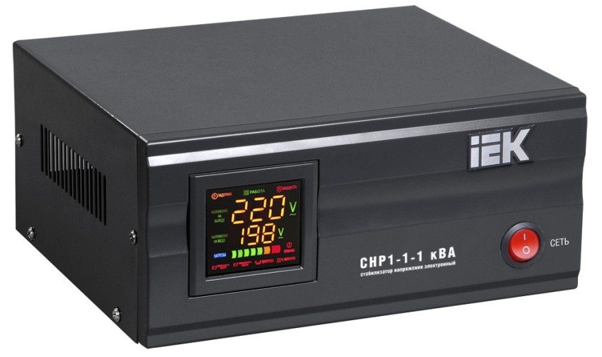 Elektronisk (relæ) spændingsstabilisator IEK CHP1-1-1 kVA