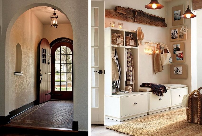 Ulike alternativer for innredning av gangen i et privat hus Ulike alternativer for innredning av gangen i et privat hus