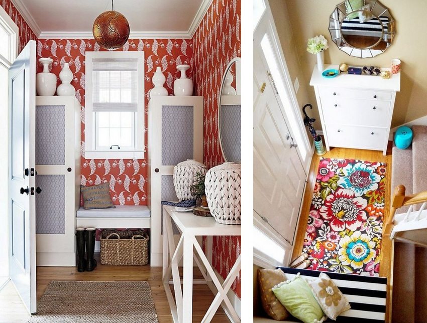 I utformingen av en liten gang er det viktig å bruke virkelig passende og praktiske dekorelementer og møbler. I utformingen av en liten gang er det viktig å bruke virkelig passende og praktiske dekorelementer og møbler.