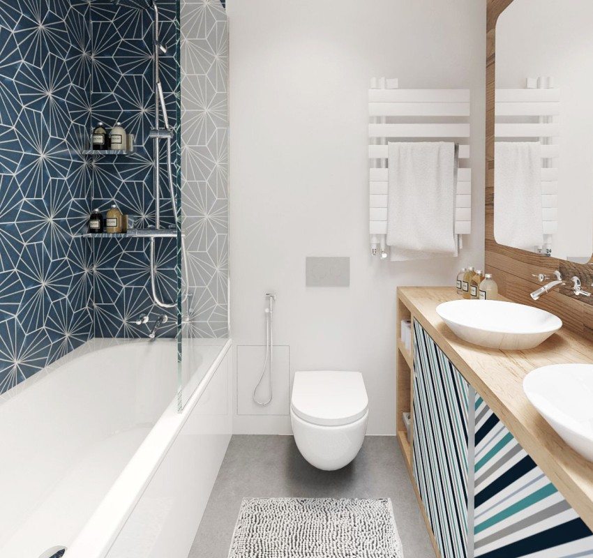 Eine hygienische Dusche kann neben der Toilette platziert werden Eine hygienische Dusche kann neben der Toilette platziert werden