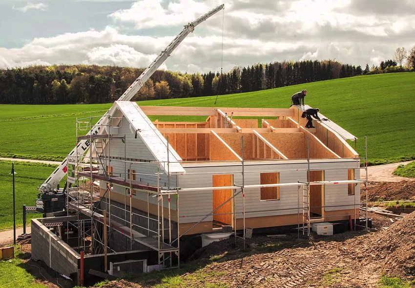 Siding cladding is a good solution for finishing a frame house Siding cladding is a good solution for finishing a frame house